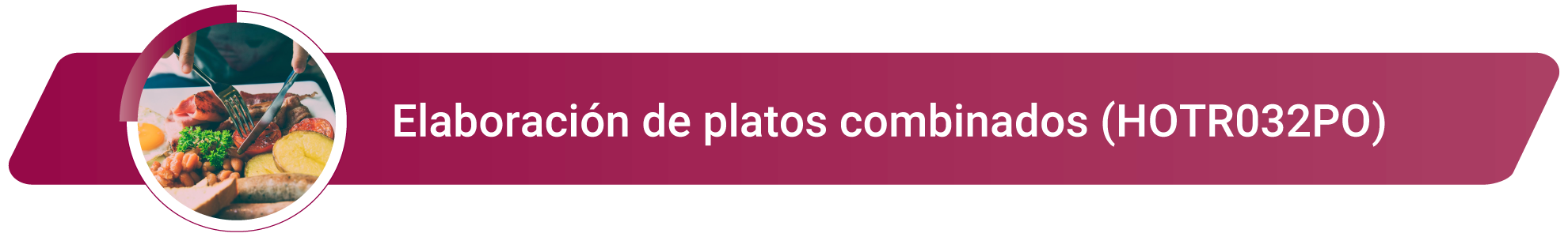 HOTR032PO - Elaboración de platos combinados