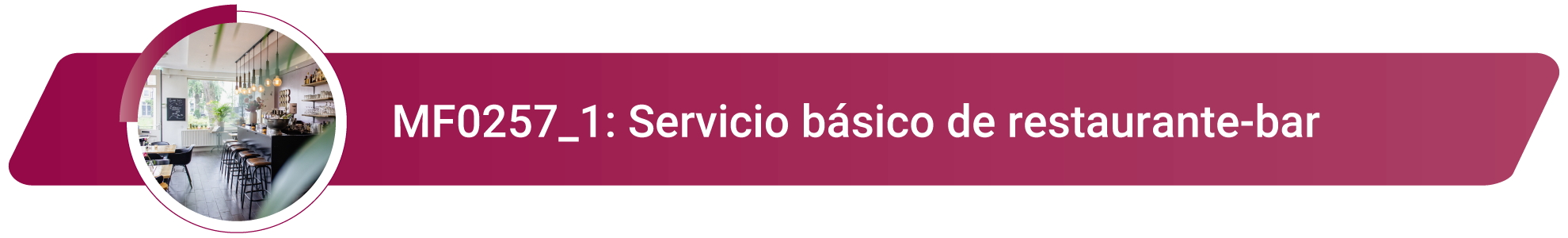 MF0257_1 - Servicio básico de restaurante-bar