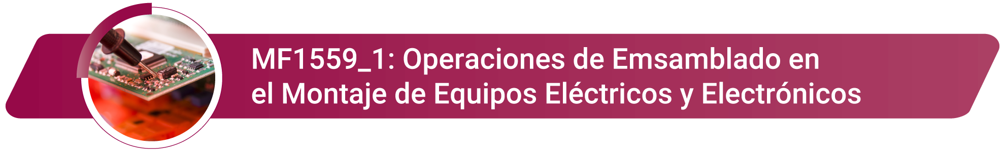 MF1559_1 - Operaciones de Ensamblado en el Montaje de Equipos Eléctricos y Electrónicos