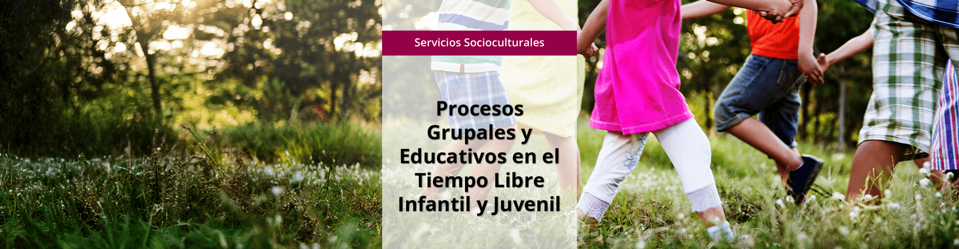 Banner big_OCU_ISBS_Proc-grup-educ-tiempo libre-inf-juv Procesos Grupales y Educativos en el Tiempo Libre Infantil y Juvenil